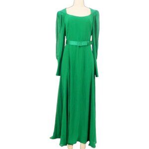 ESCADA GOWN WITH BISHOP SLEEVES